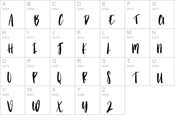 Rainbowcake uppercase A-Z preview