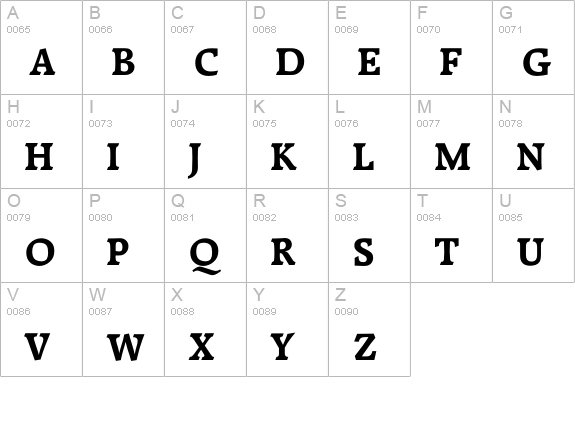 RaleighEF-DemiBold uppercase A-Z preview