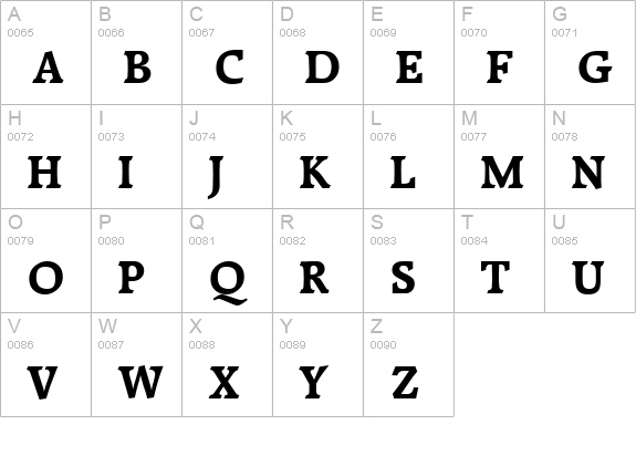 RaleighSerial-Bold uppercase A-Z preview