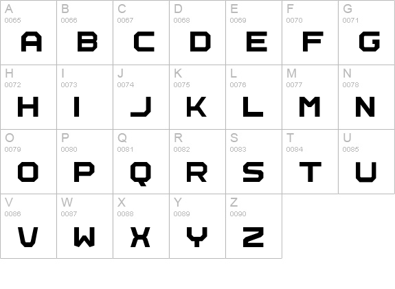 Rally-Regular uppercase A-Z preview