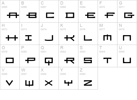 Ramiz-Bold uppercase A-Z preview