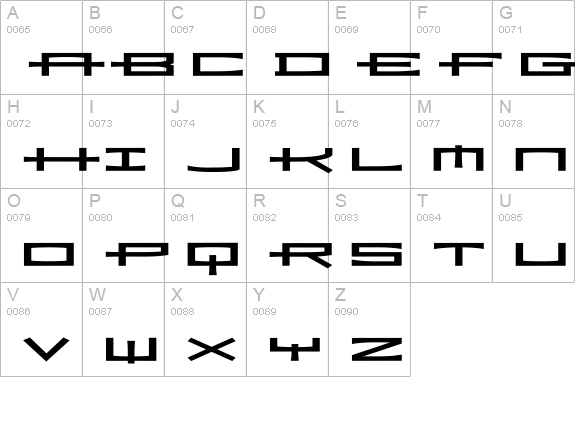 Ramiz-BoldExt uppercase A-Z preview