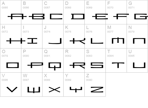 Ramiz-Extended uppercase A-Z preview