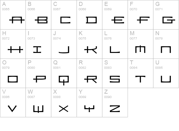 Ramiz-Regular uppercase A-Z preview