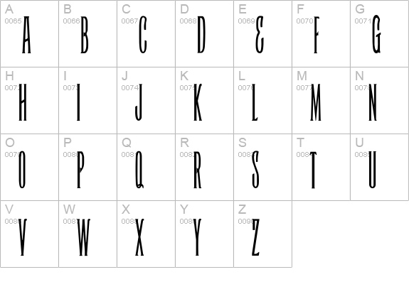 Rammstein uppercase A-Z preview