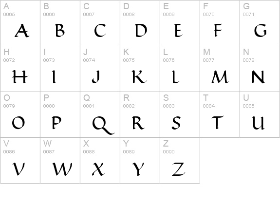 Ramsey Foundational - DGL Bold uppercase A-Z preview