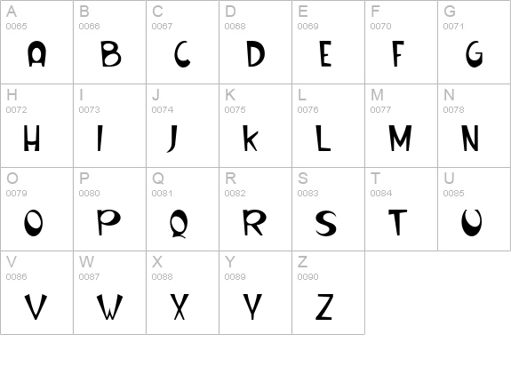 RanchoRound-20guage uppercase A-Z preview