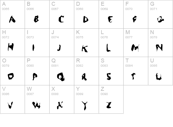 Randomun uppercase A-Z preview