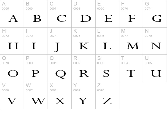 Rapid Extended Normal uppercase A-Z preview