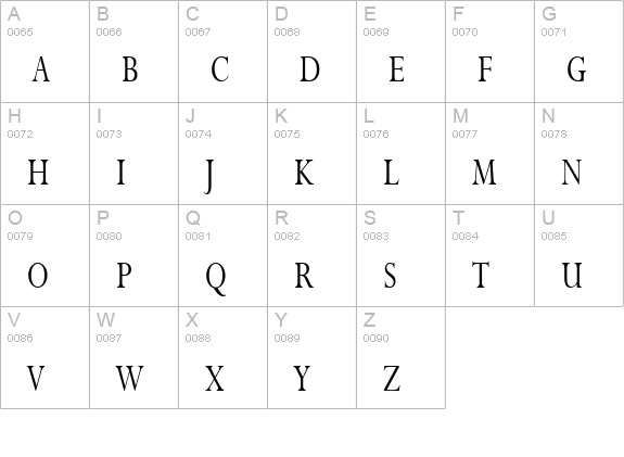 Rapid Thin Normal uppercase A-Z preview