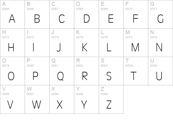 RavennaSerial-Xlight-Regular uppercase A-Z preview
