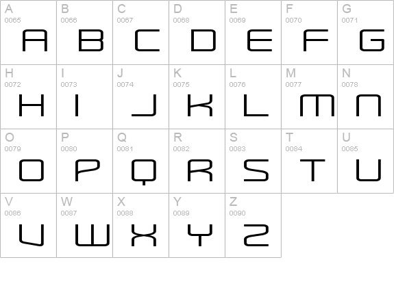 RaveParty Wide uppercase A-Z preview