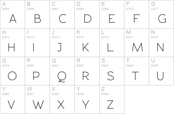 Rawengulk Petitecaps uppercase A-Z preview