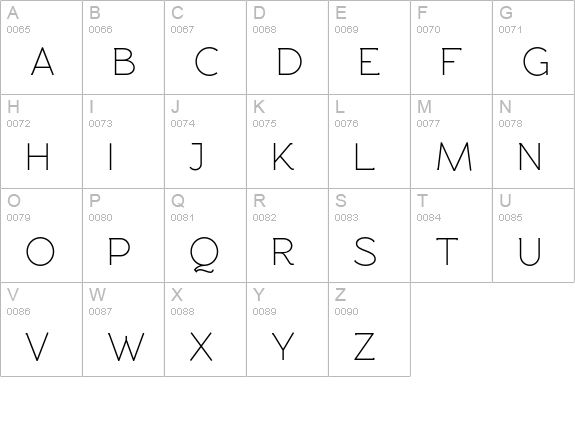 Rawengulk Regular uppercase A-Z preview