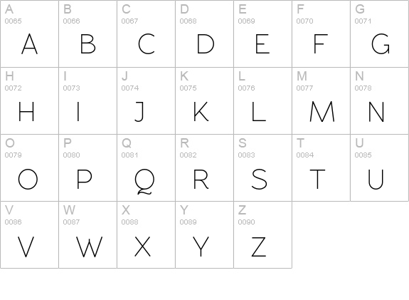 RawengulkSans uppercase A-Z preview