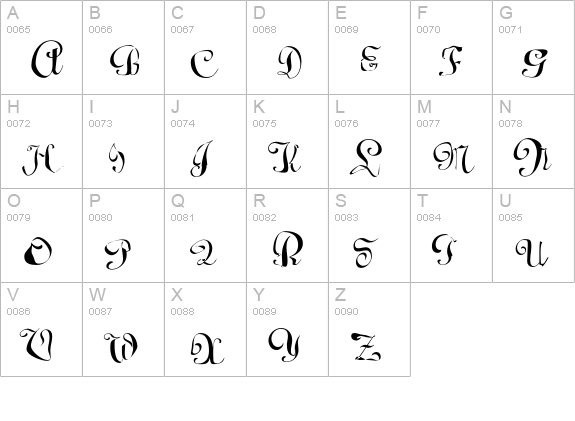 Raydiant uppercase A-Z preview