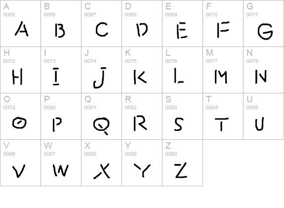 Reach uppercase A-Z preview