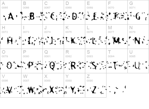 ReactorFB-Degrading uppercase A-Z preview