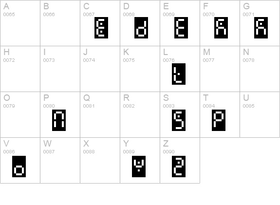 Readout-OneBackExpert uppercase A-Z preview