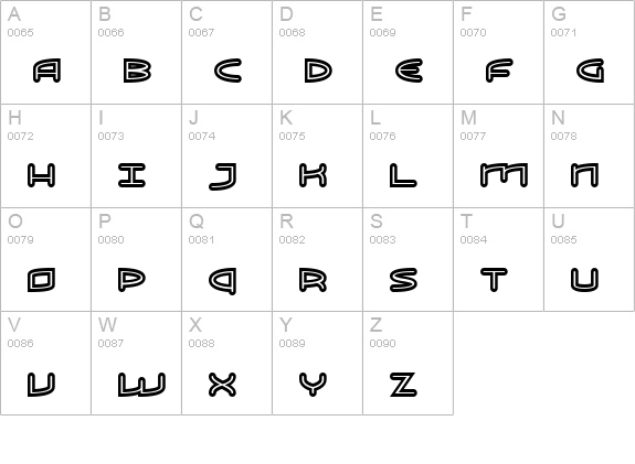 ReadOutSuper uppercase A-Z preview