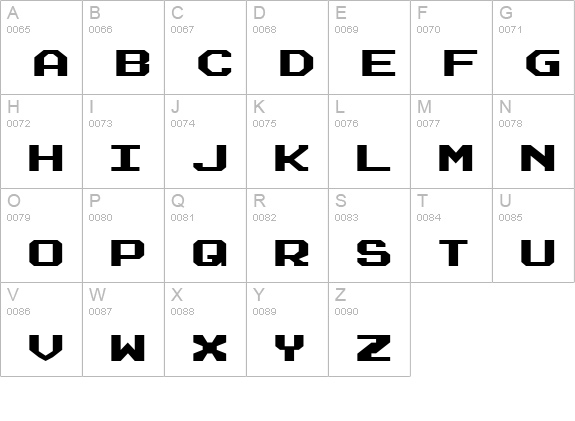 Realpolitik Expanded uppercase A-Z preview
