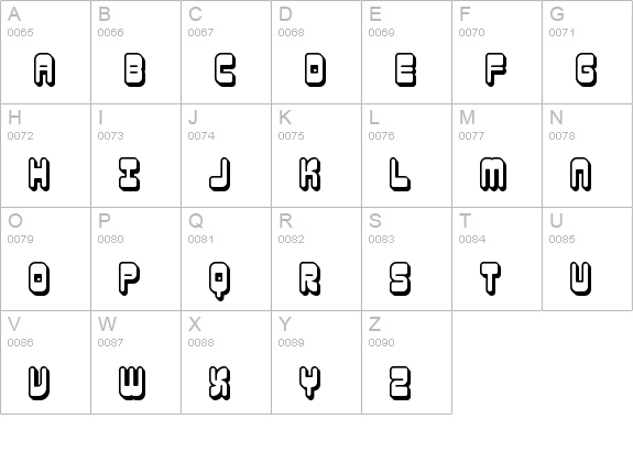 Reason Shadow BRK uppercase A-Z preview
