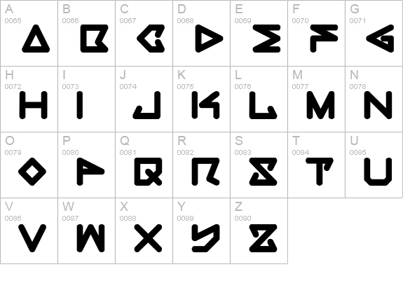 rec Bold uppercase A-Z preview
