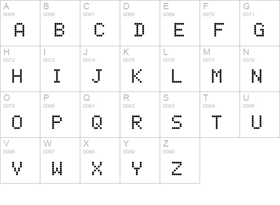 ReceiptDemo uppercase A-Z preview