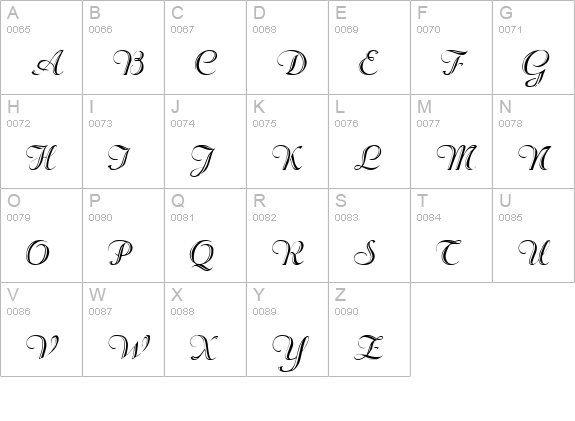Rechtman Plain uppercase A-Z preview