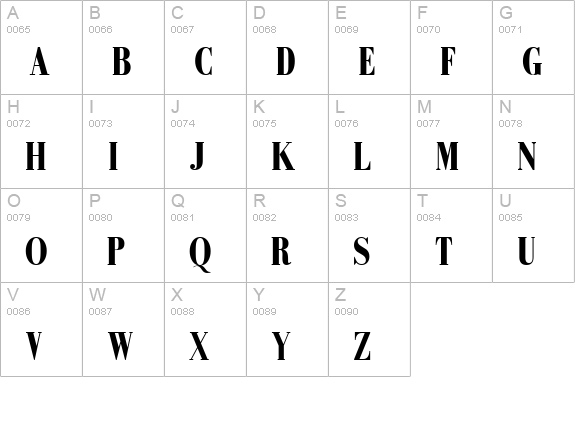 RecitalSSK Bold uppercase A-Z preview