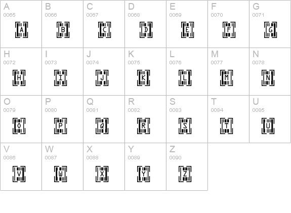 Recognition uppercase A-Z preview