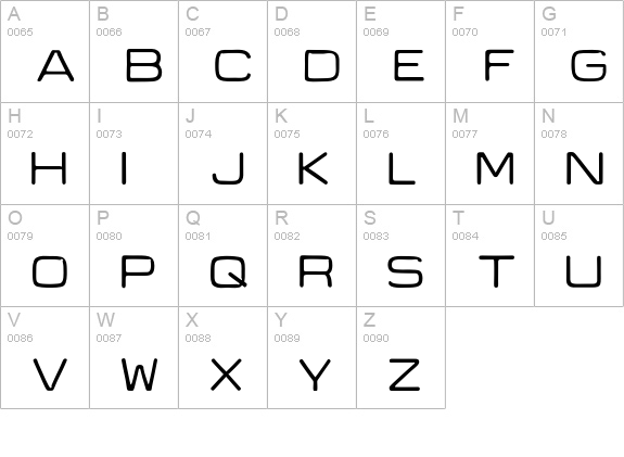 Recycle-Standard uppercase A-Z preview