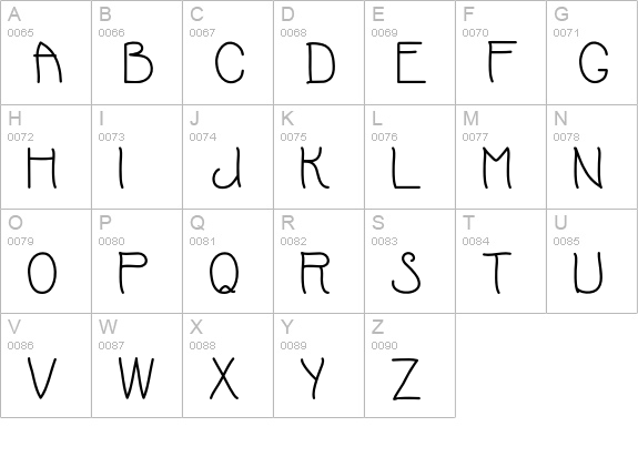 RedCloudLight Regular uppercase A-Z preview