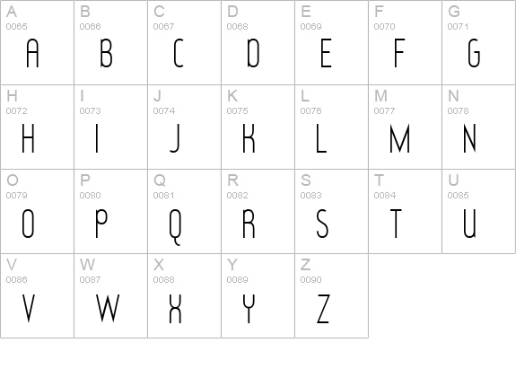 Redhead Goddess uppercase A-Z preview