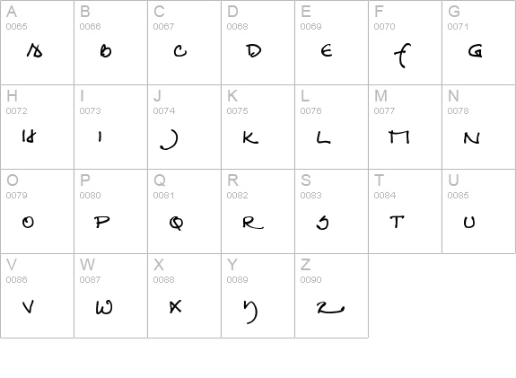 RedStarBold uppercase A-Z preview