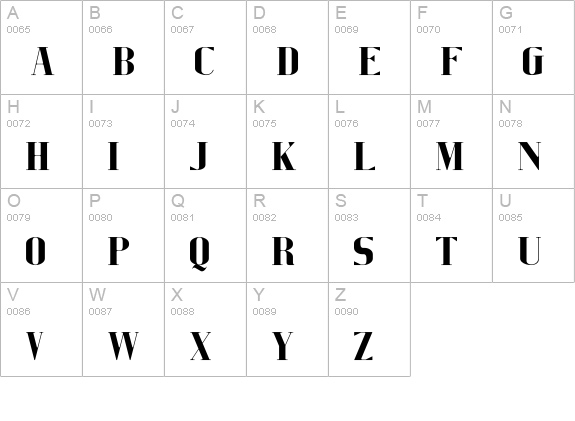 Refita - Modern Serif Font uppercase A-Z preview