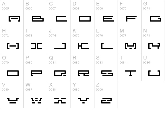 Reflux uppercase A-Z preview