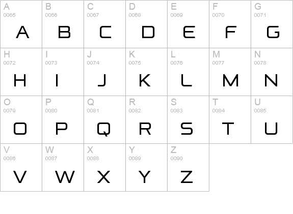ReFormation Sans Regular uppercase A-Z preview
