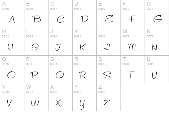 Refreshment Stand uppercase A-Z preview