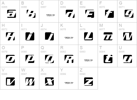 Regal box uppercase A-Z preview