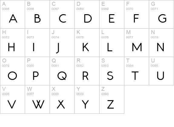 Register Sans BTN Bold uppercase A-Z preview