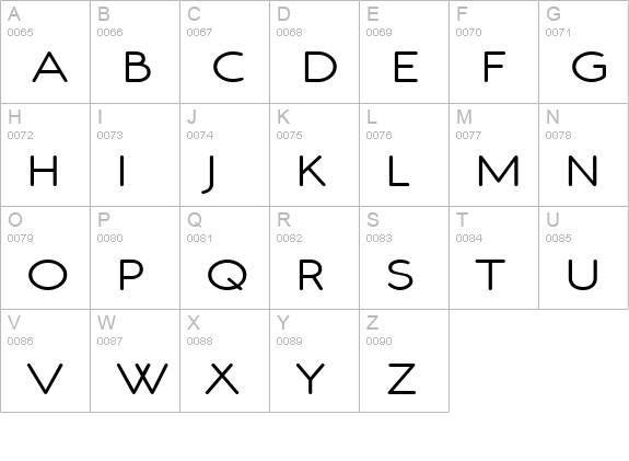 Register Sans BTN Wide Bold uppercase A-Z preview