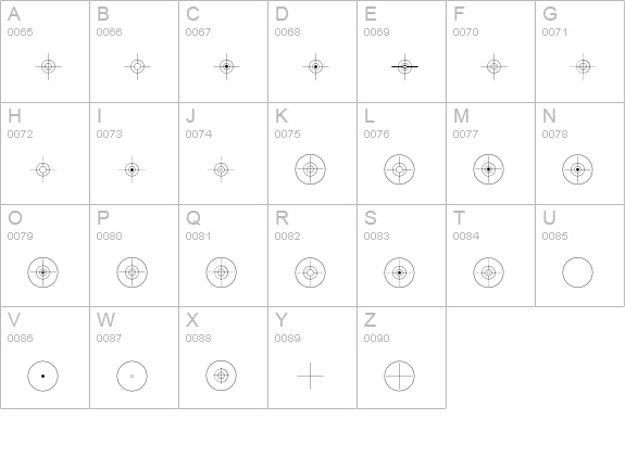 Registration uppercase A-Z preview