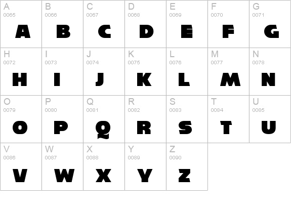 Reisenberg uppercase A-Z preview