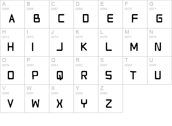Relapse Into Madness uppercase A-Z preview