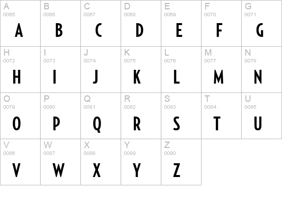 RelayComp-Bold uppercase A-Z preview