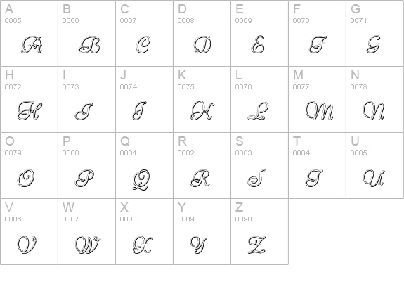 Reliant Beveled uppercase A-Z preview