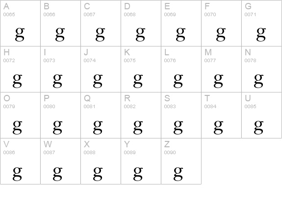 Religion-Order uppercase A-Z preview