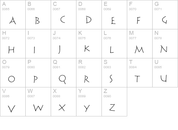 Reliq Std Light ExtraActive uppercase A-Z preview