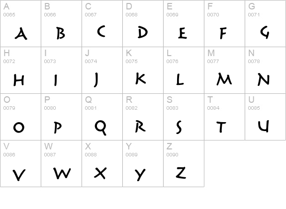 Reliq Std Semibold ExtraActive uppercase A-Z preview